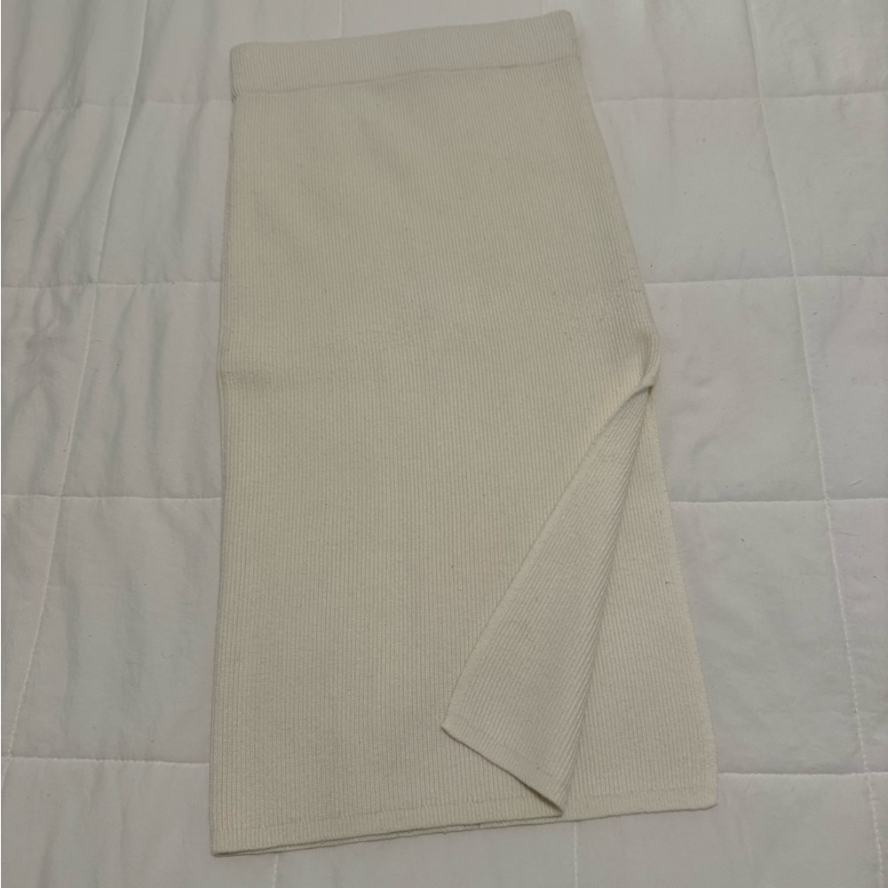 Abercrombie Midi Sweater Skirt with Side Slit